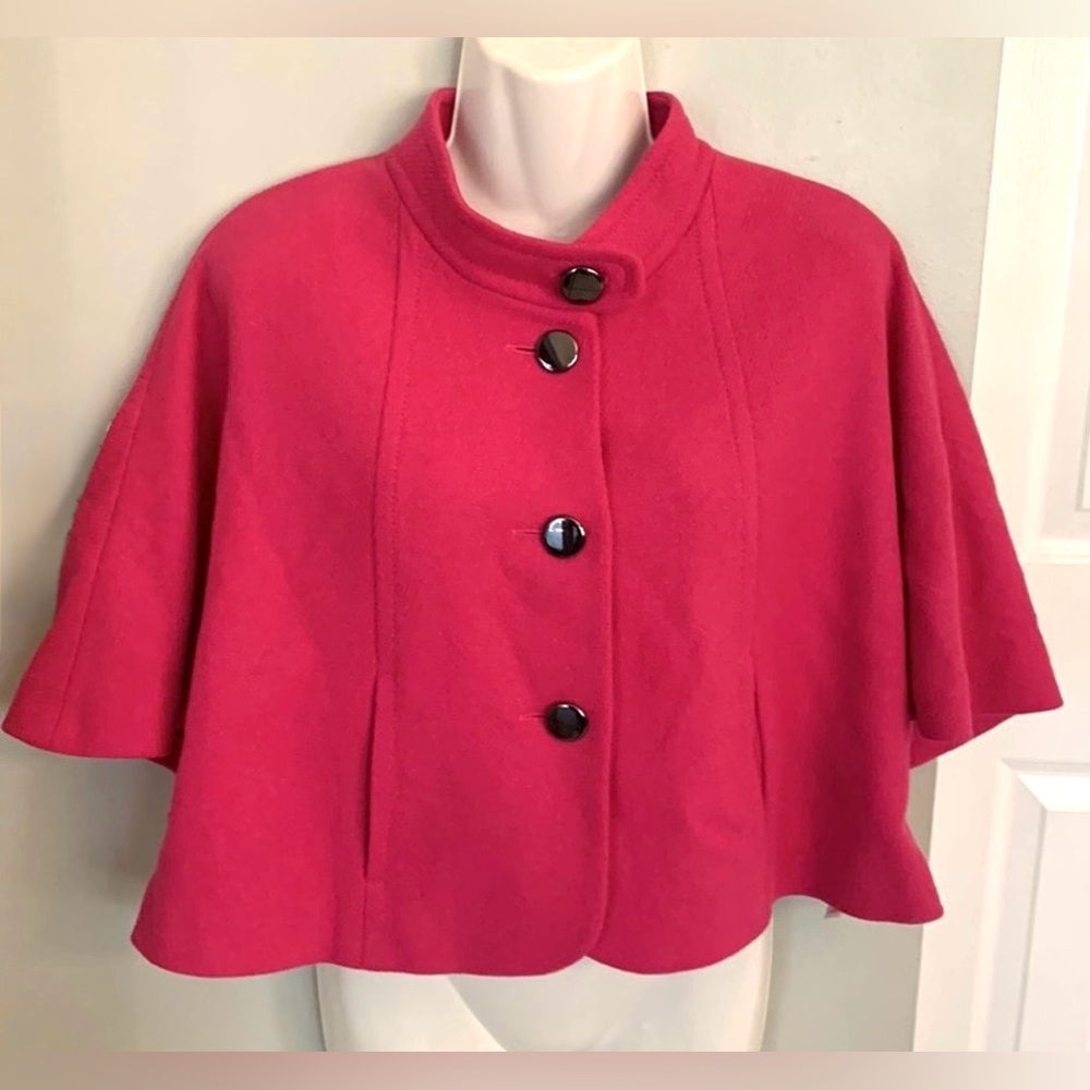 Laurel Cropped Blazer Jacket Women’s 2 XS Bright Pink Career Business Designer - Picture 2 of 8